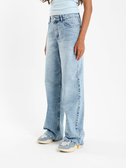 Baggy Washed Denim Jeans