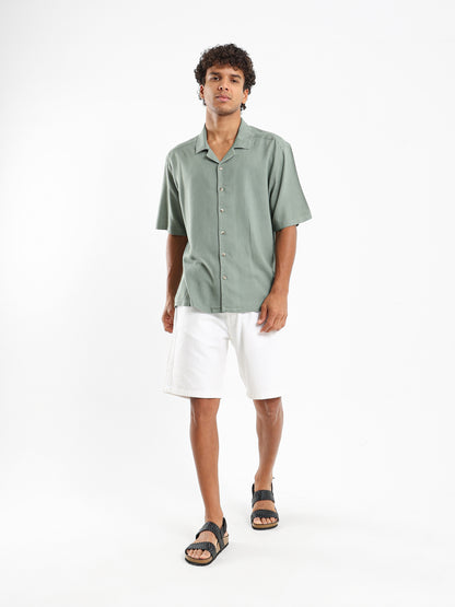 Basic Linen Short Sleeve Camp Shirt