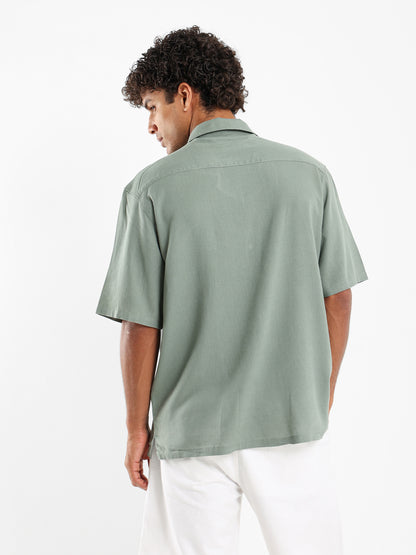 Basic Linen Short Sleeve Camp Shirt