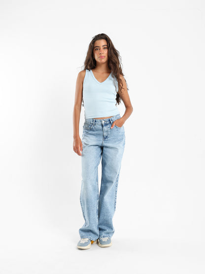 Baggy Washed Denim Jeans