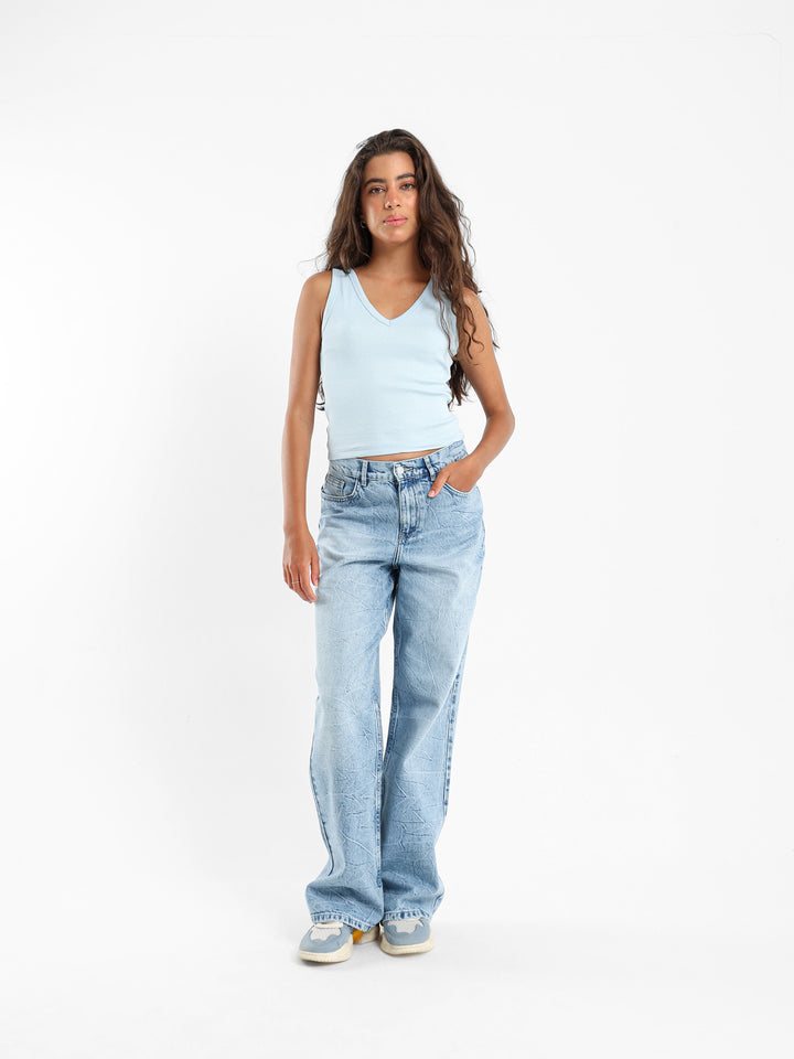Baggy Washed Denim Jeans
