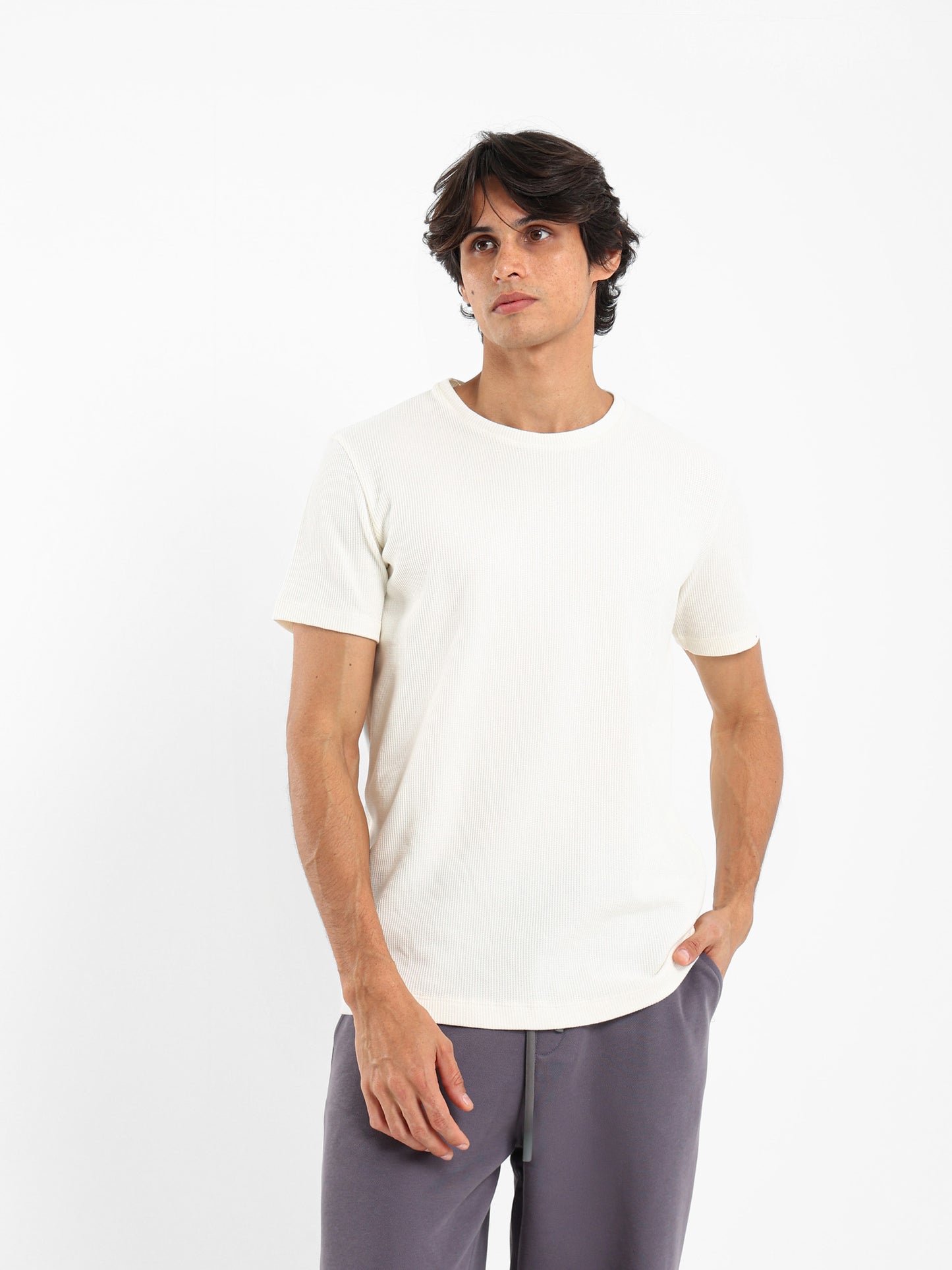 Muscle Fit Textured T-Shirt
