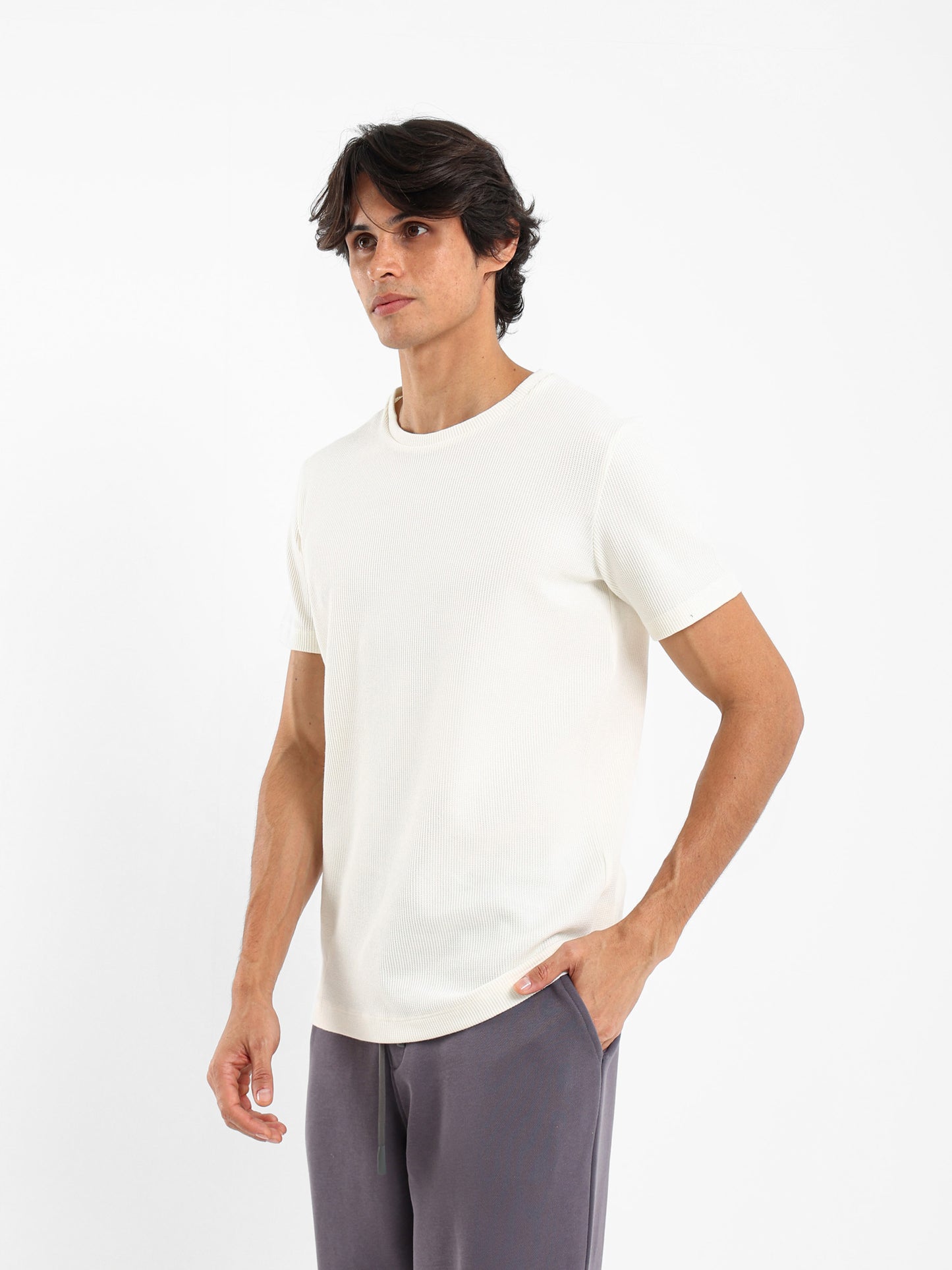 Muscle Fit Textured T-Shirt