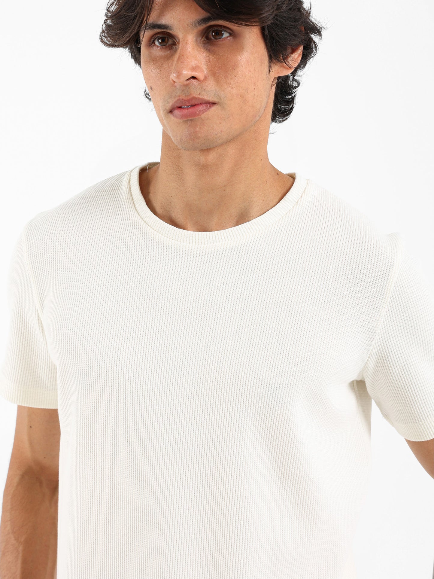 Muscle Fit Textured T-Shirt