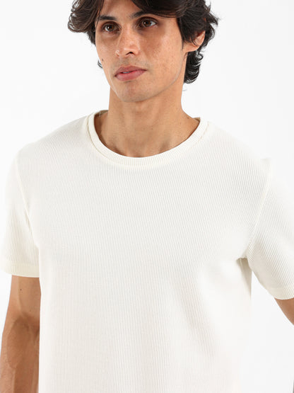 Muscle Fit Textured T-Shirt