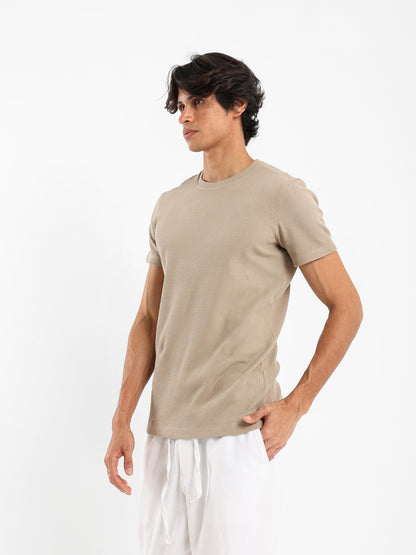Muscle Fit Textured T-Shirt