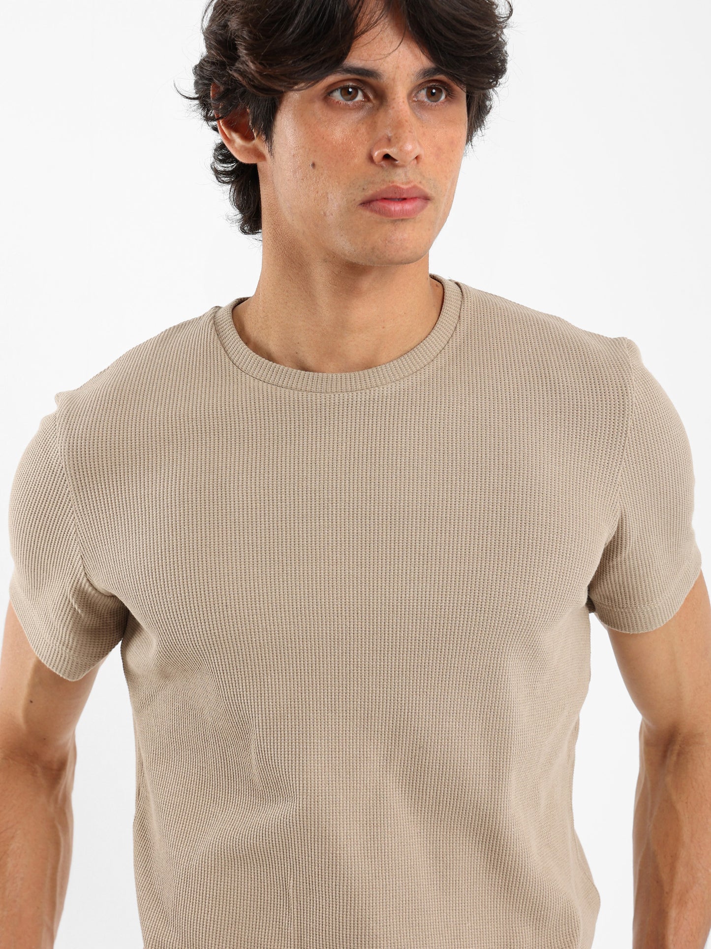 Muscle Fit Textured T-Shirt