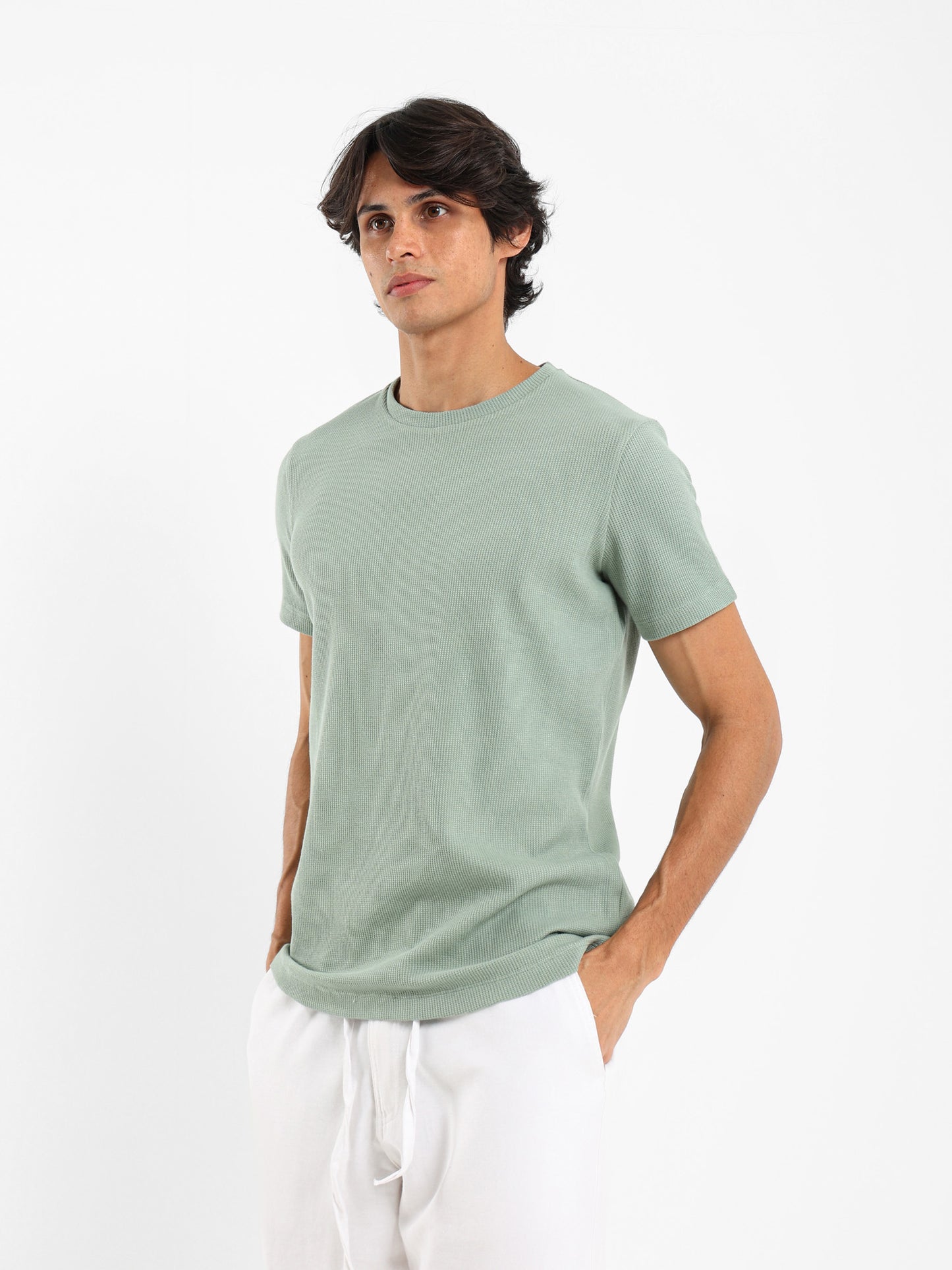 Muscle Fit Textured T-Shirt