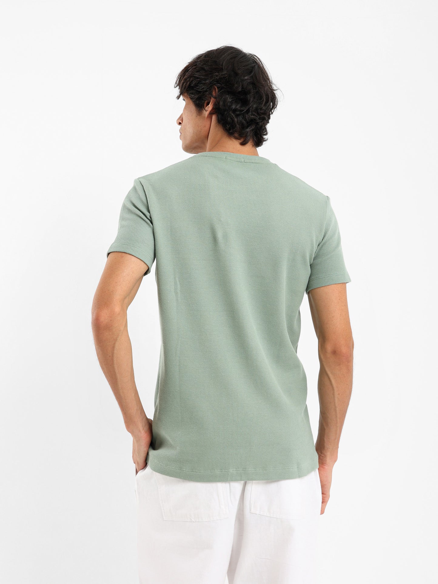 Muscle Fit Textured T-Shirt