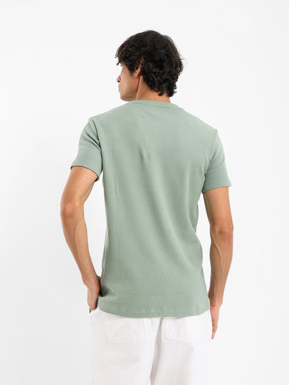 Muscle Fit Textured T-Shirt