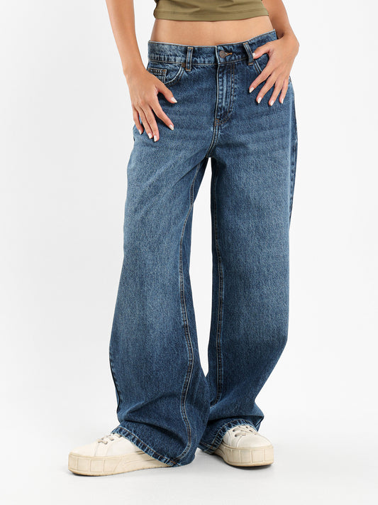 Skater Denim Jeans With Star Back
