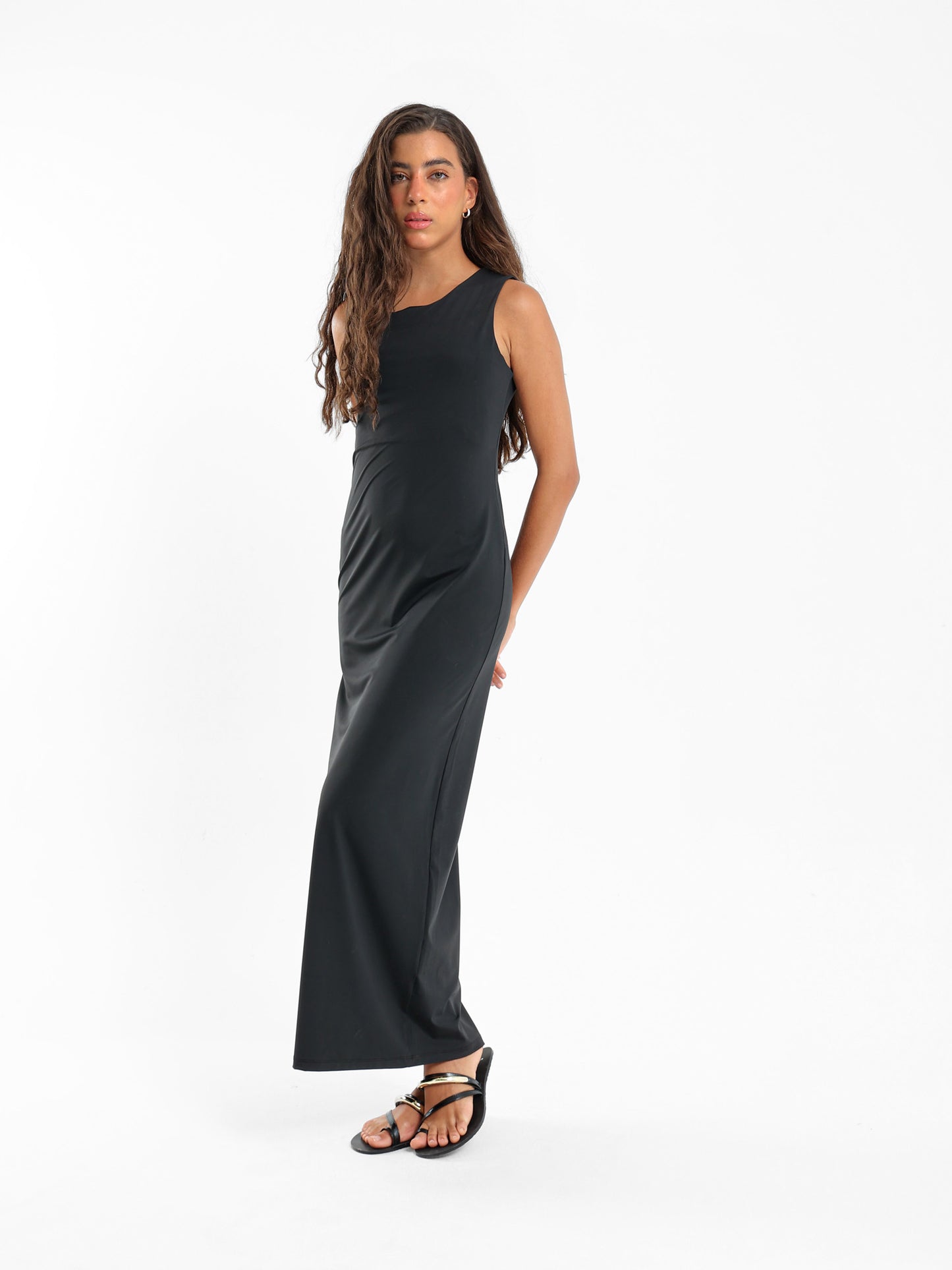 Asymmetric Sleeve Bodycon Dress