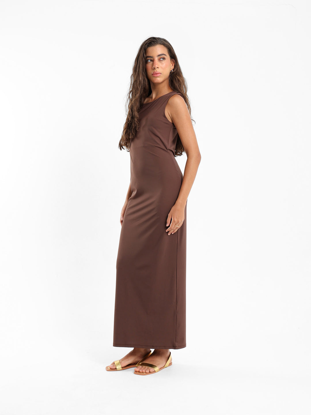Asymmetric Sleeve Bodycon Dress