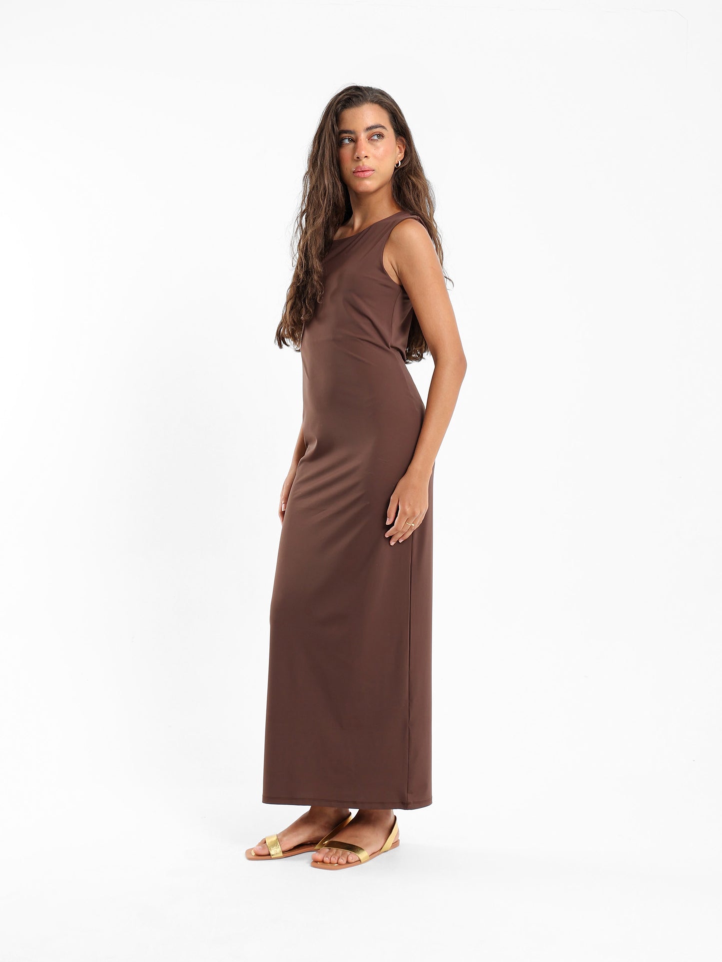 Asymmetric Sleeve Bodycon Dress