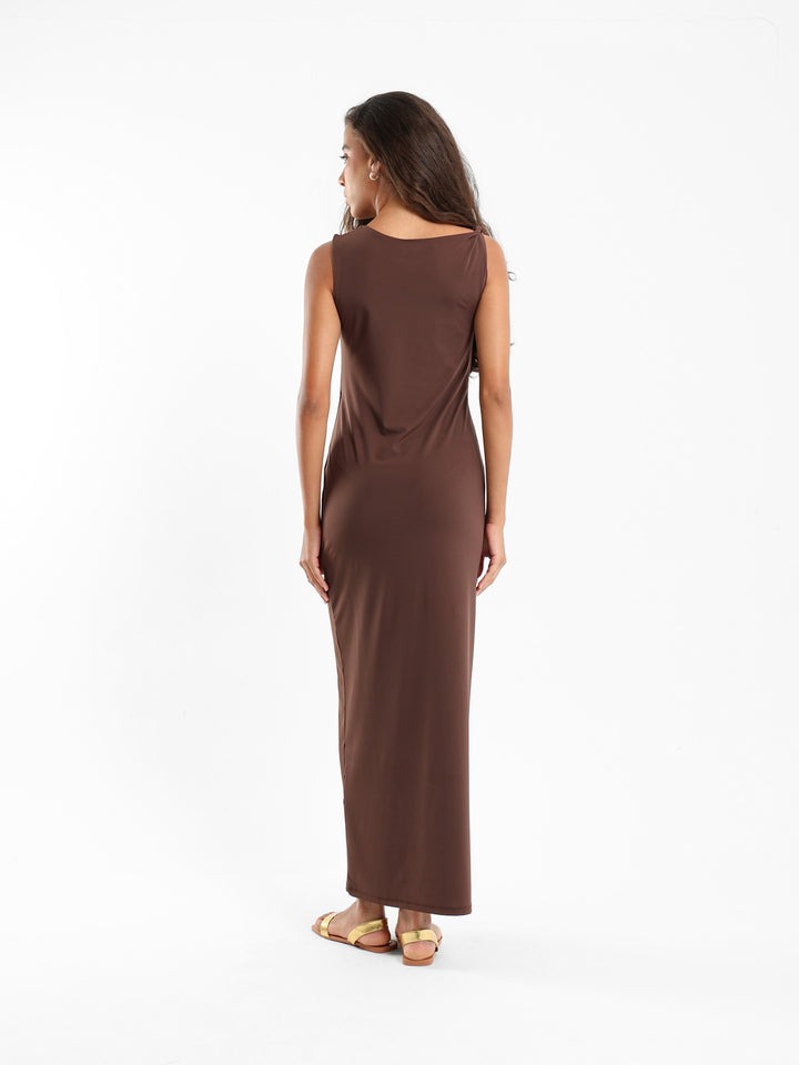 Asymmetric Sleeve Bodycon Dress