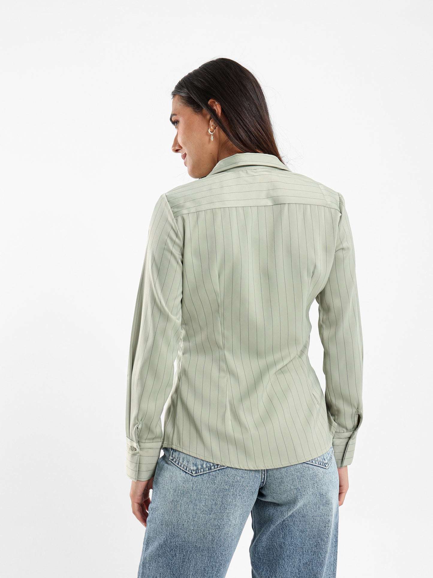 Asymmetric Striped Shirt