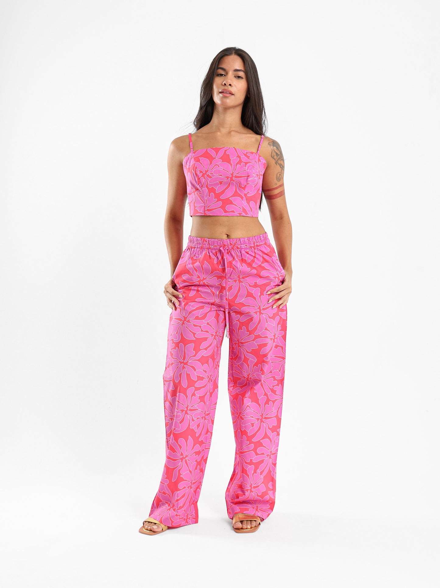 Spaghetti Straps Floral Top