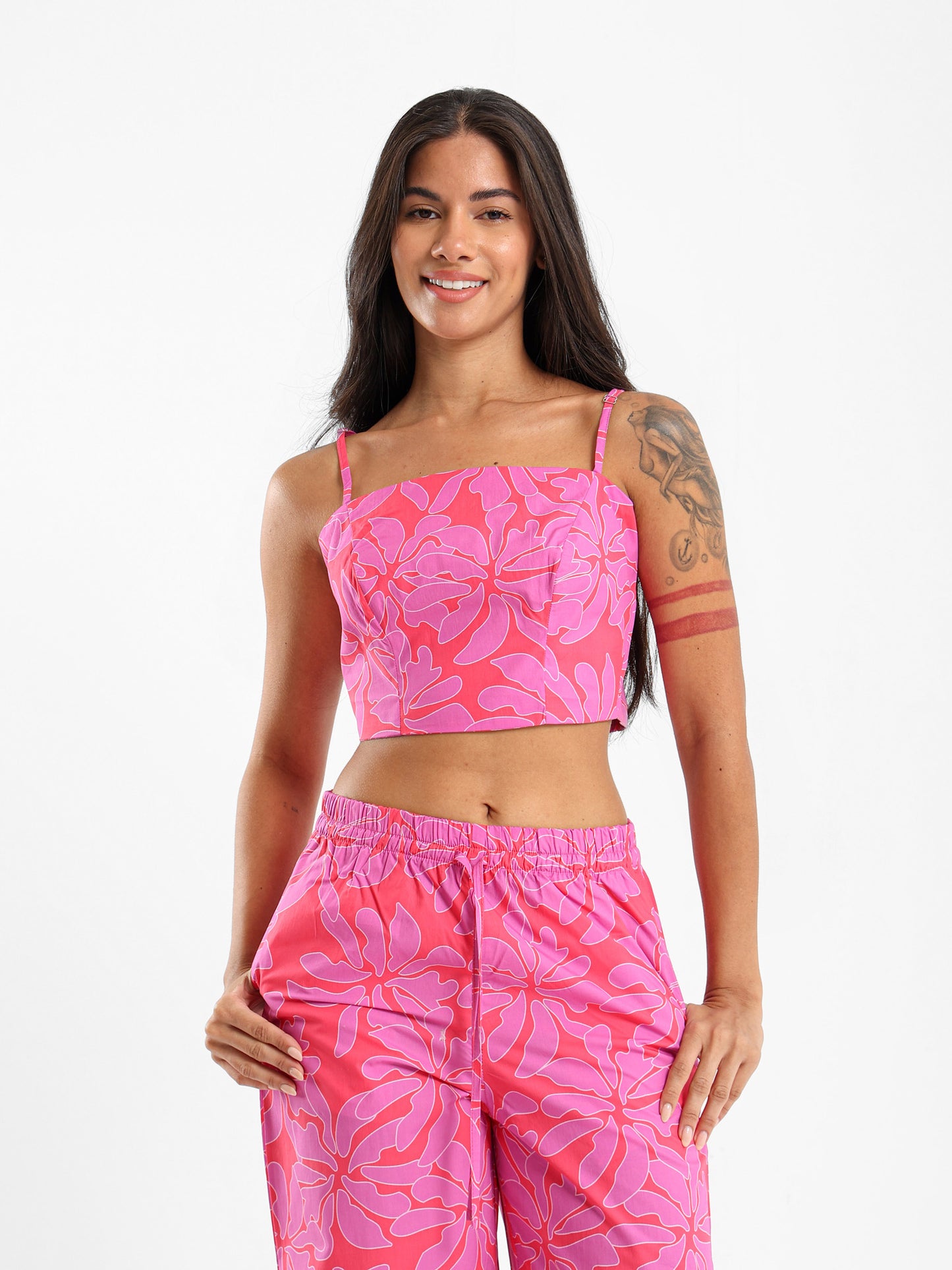 Spaghetti Straps Floral Top