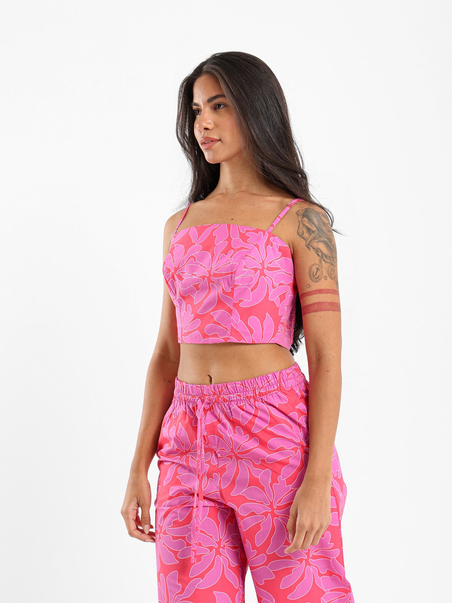 Spaghetti Straps Floral Top