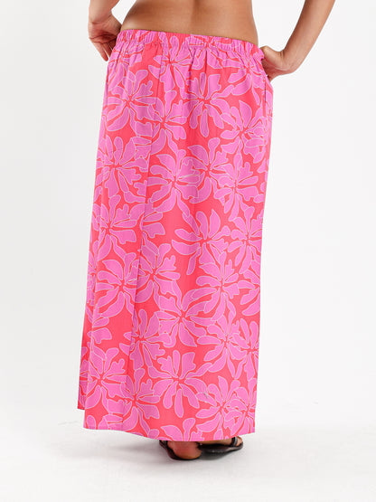 All-Over Print Maxi Skirt