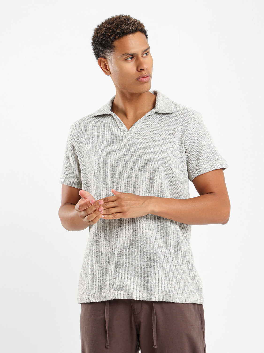 Textured Polo Shirt