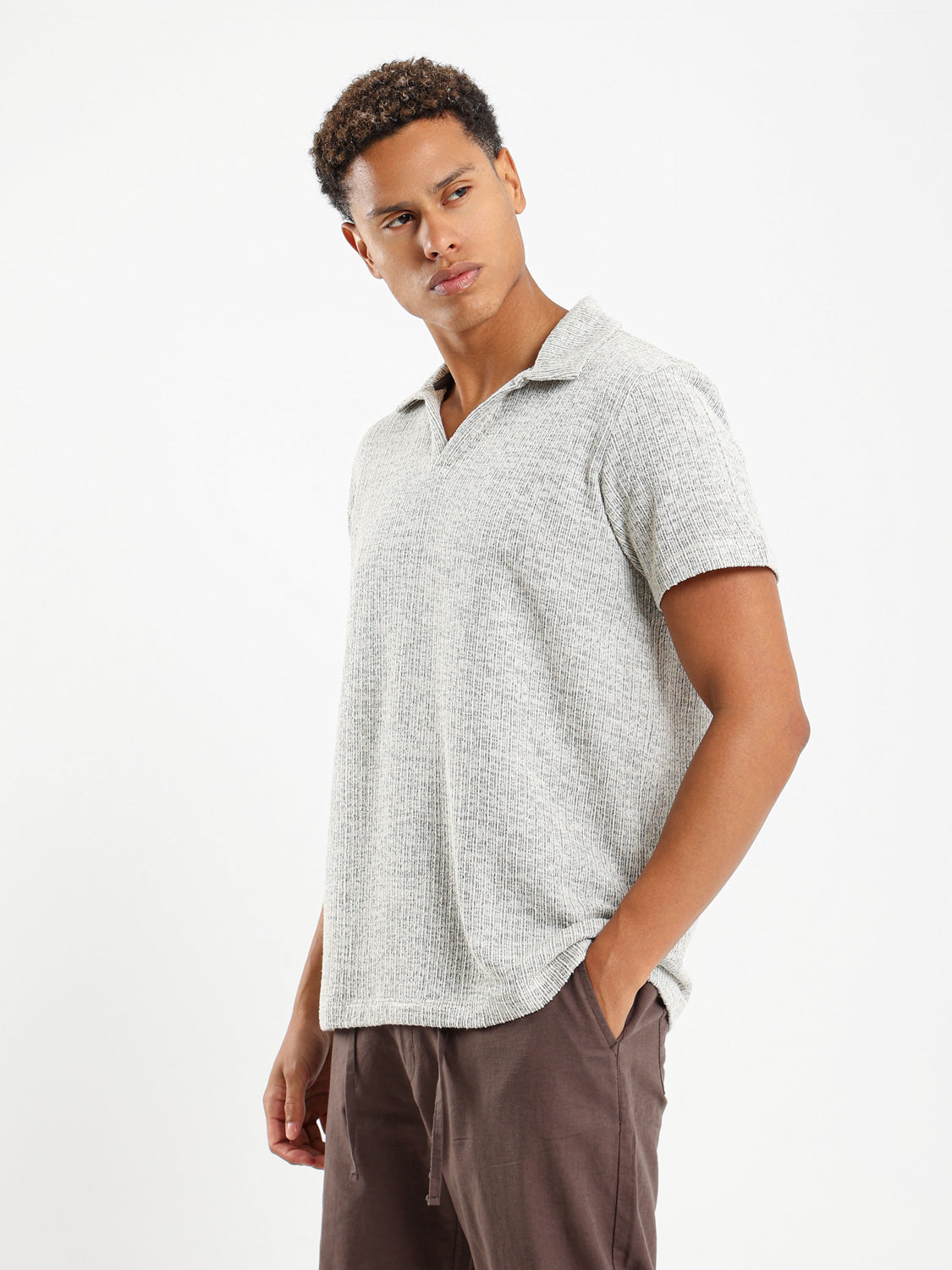 Textured Polo Shirt