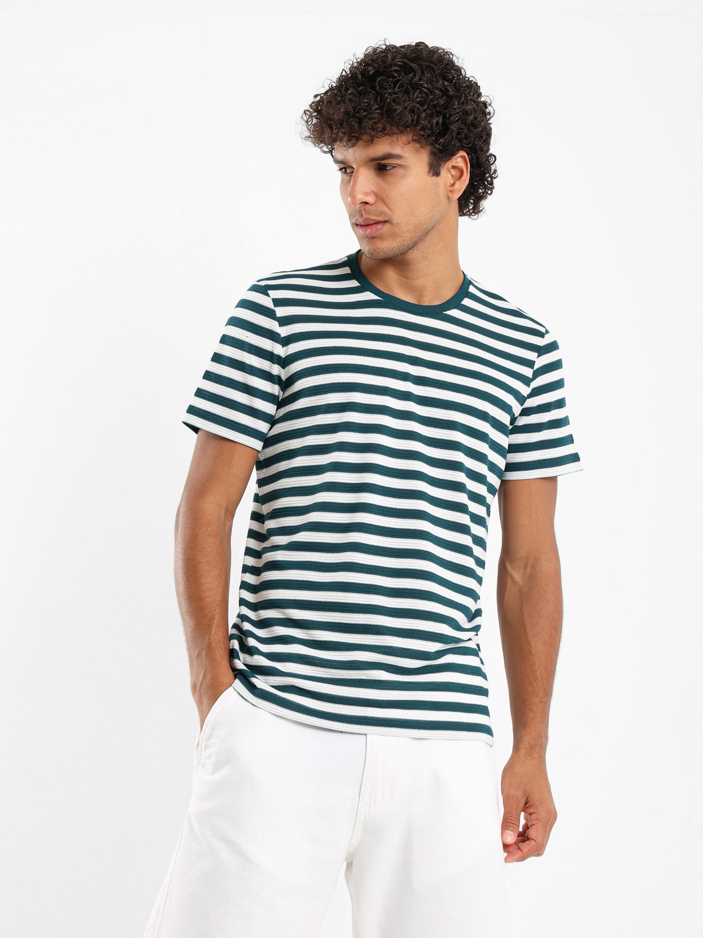 Crew Neck Striped T-Shirt