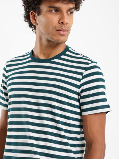 Crew Neck Striped T-Shirt