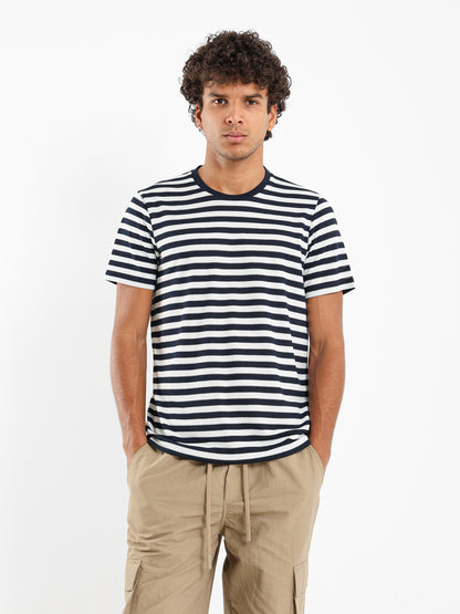 Crew Neck Striped T-Shirt