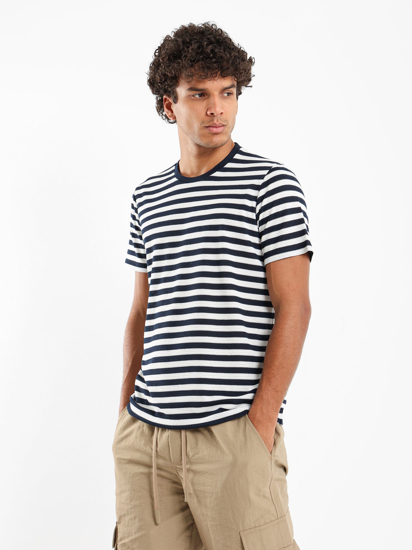 Crew Neck Striped T-Shirt