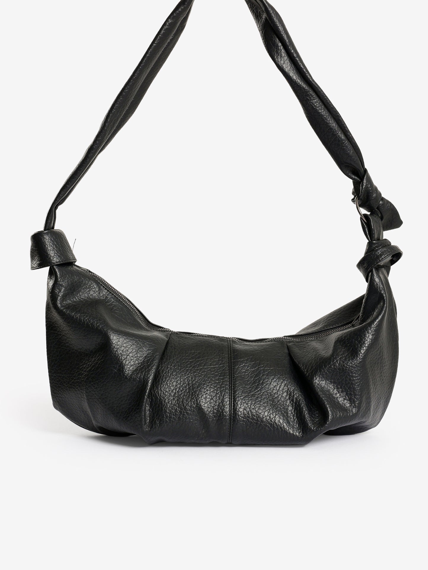 Texture Leather Crossbody Bag