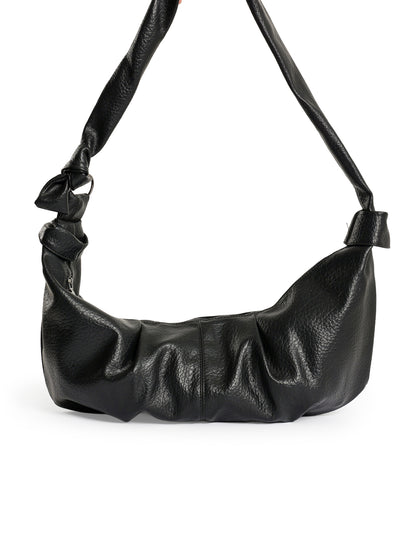 Texture Leather Crossbody Bag