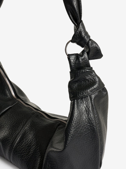 Texture Leather Crossbody Bag