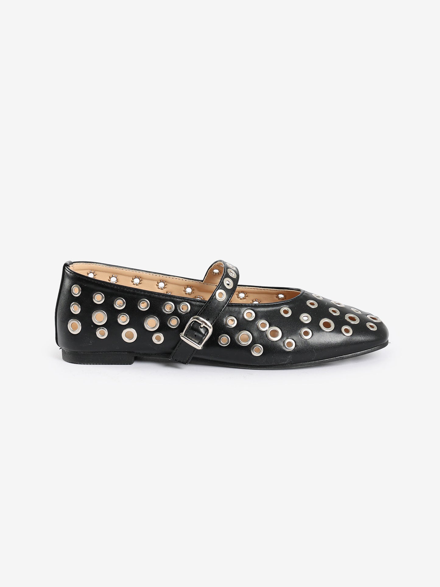 Eyelet-Detail Ballerina