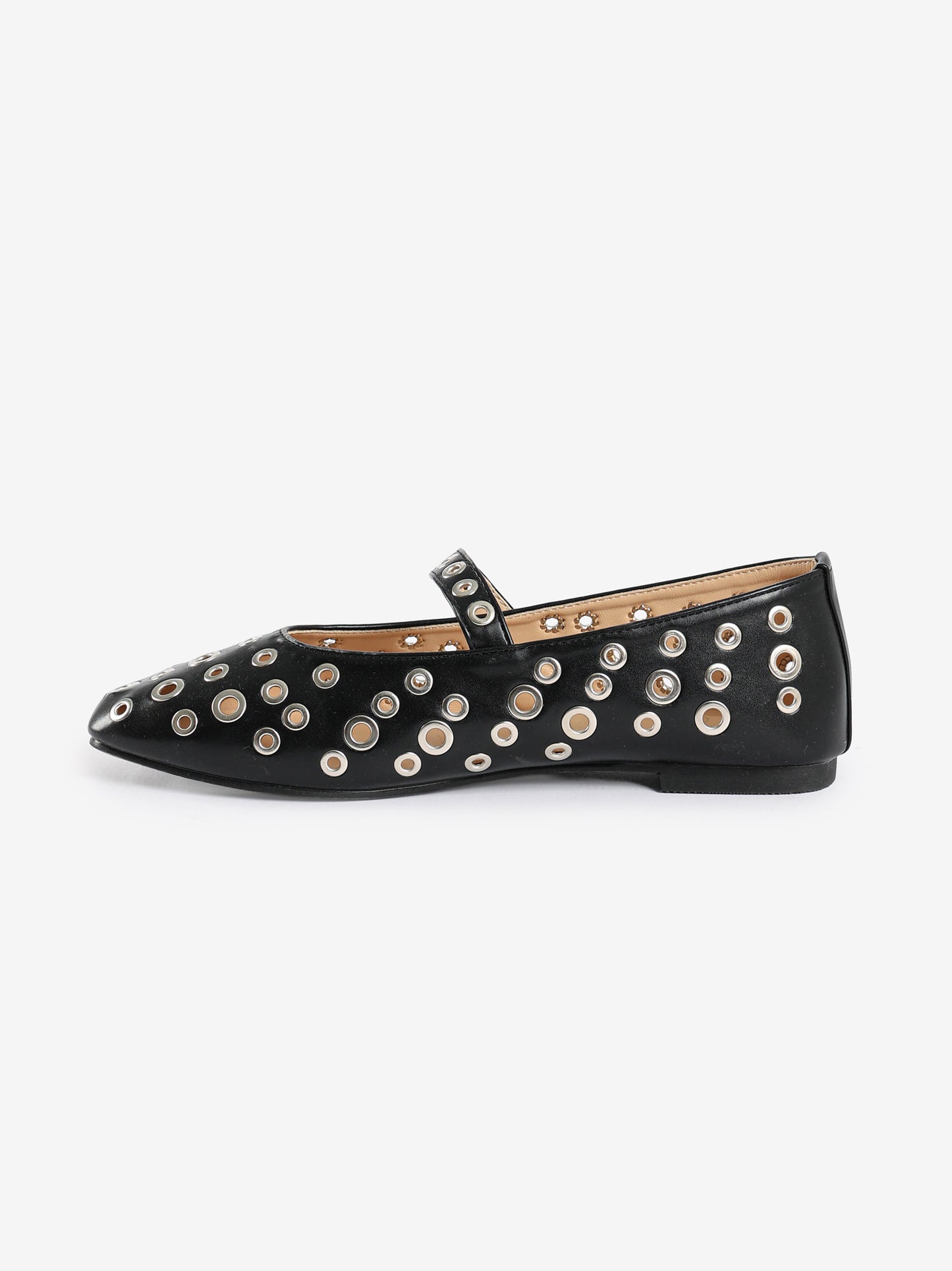 Eyelet-Detail Ballerina