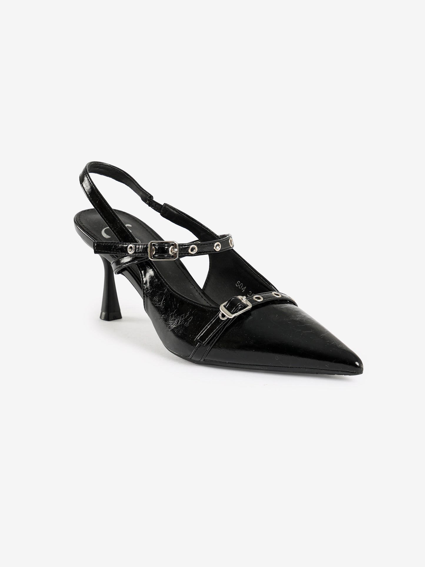 Pointed-Toe Slingback Heels