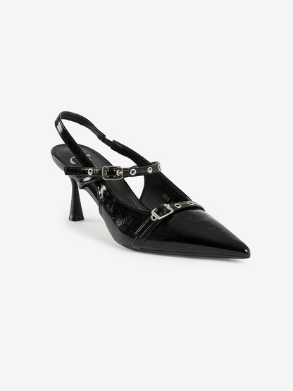 Pointed-Toe Slingback Heels