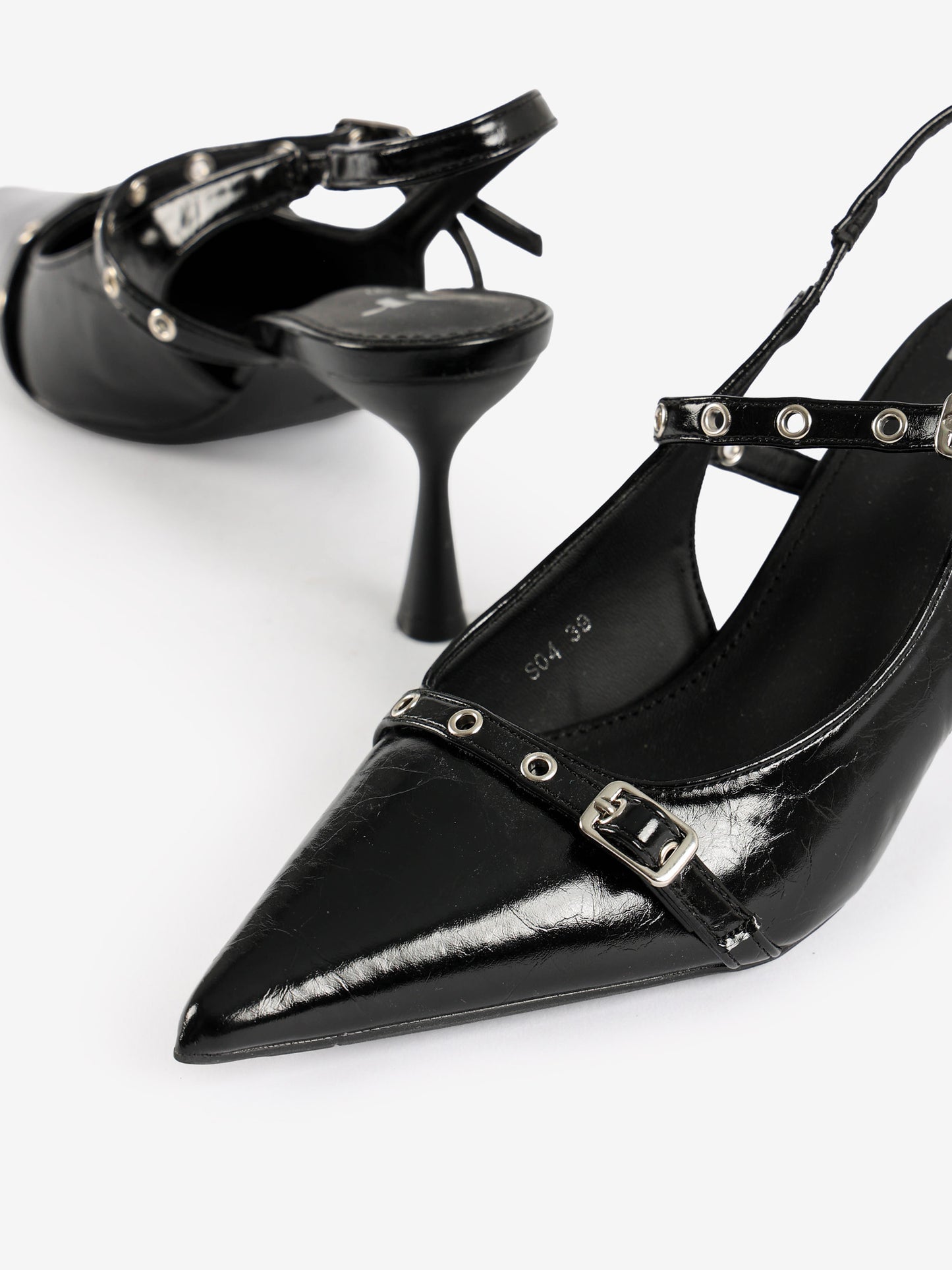 Pointed-Toe Slingback Heels