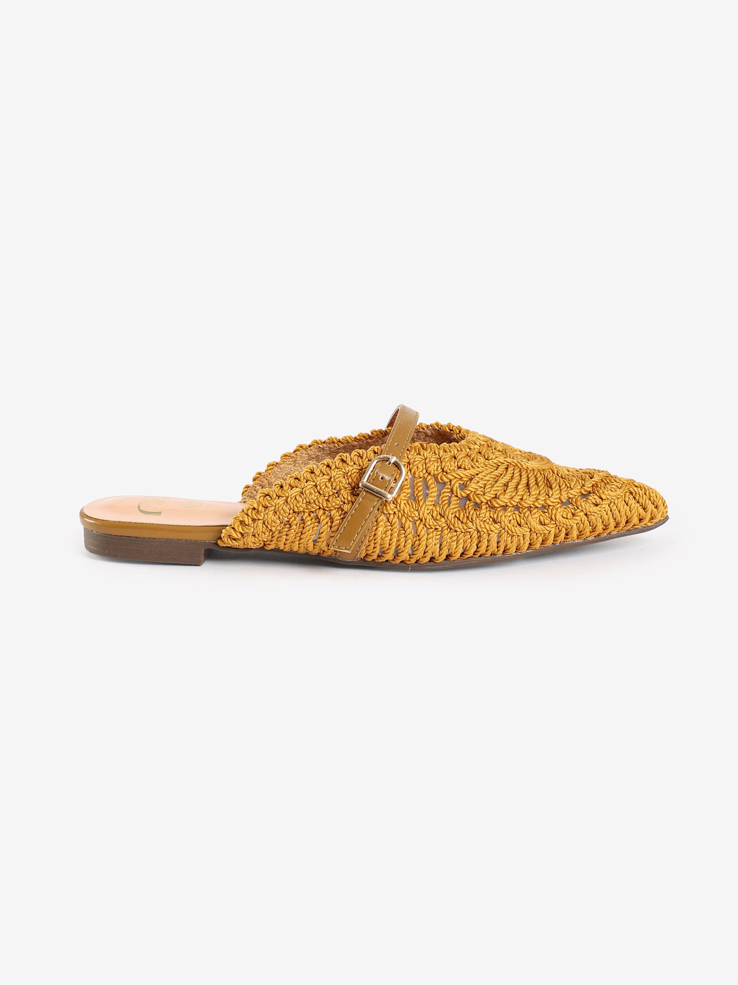 Crochet Pointed-Toe Mules
