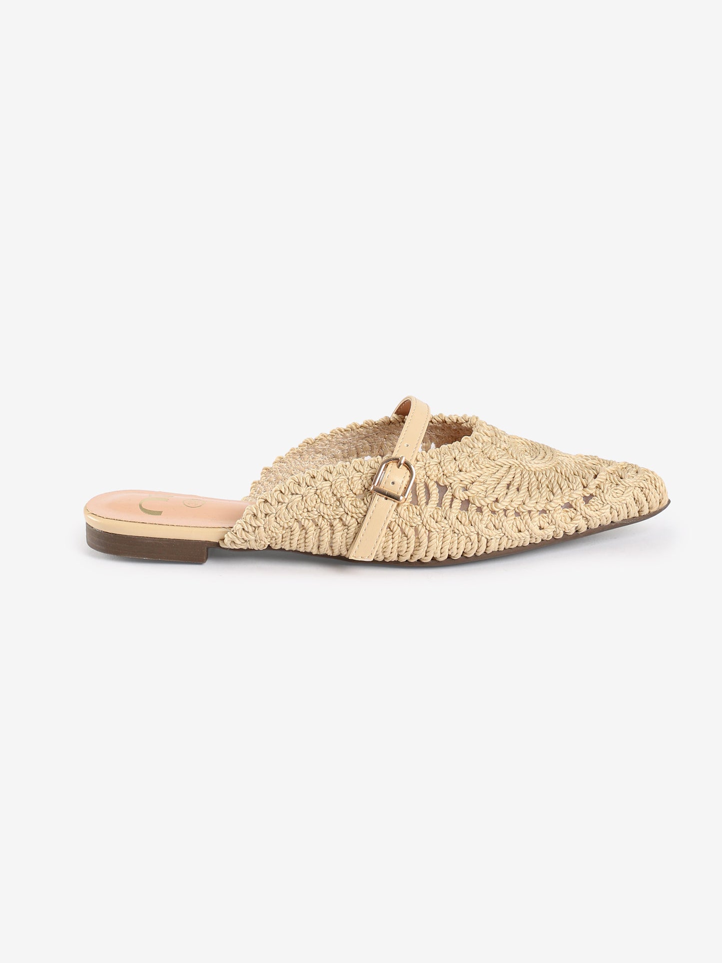 Crochet Pointed-Toe Mules