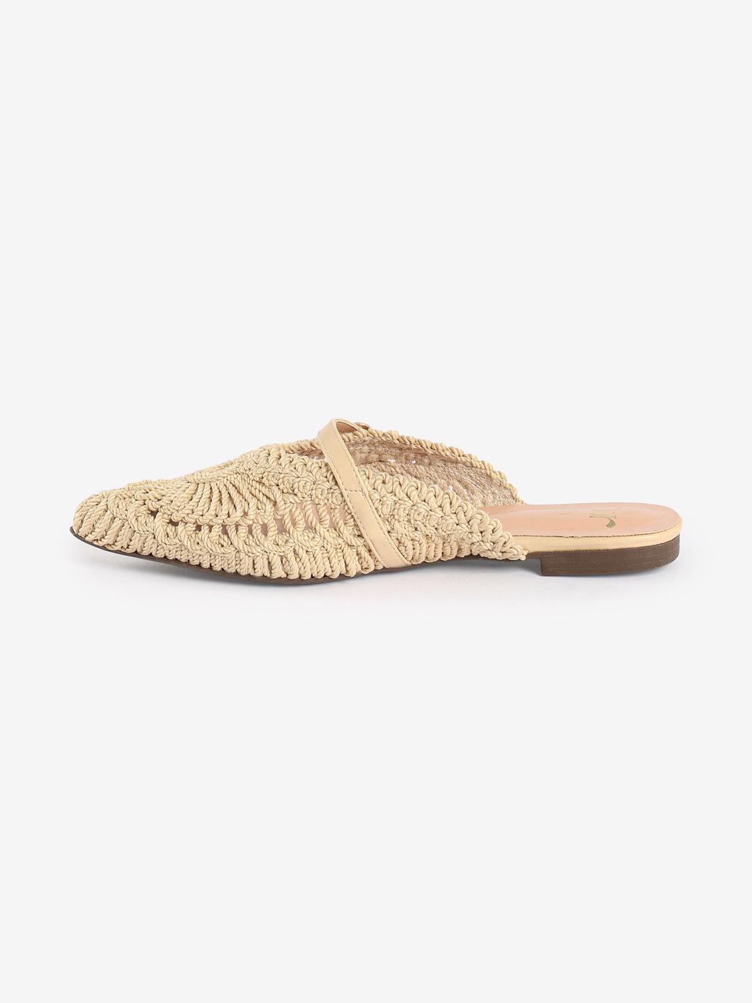 Crochet Pointed-Toe Mules