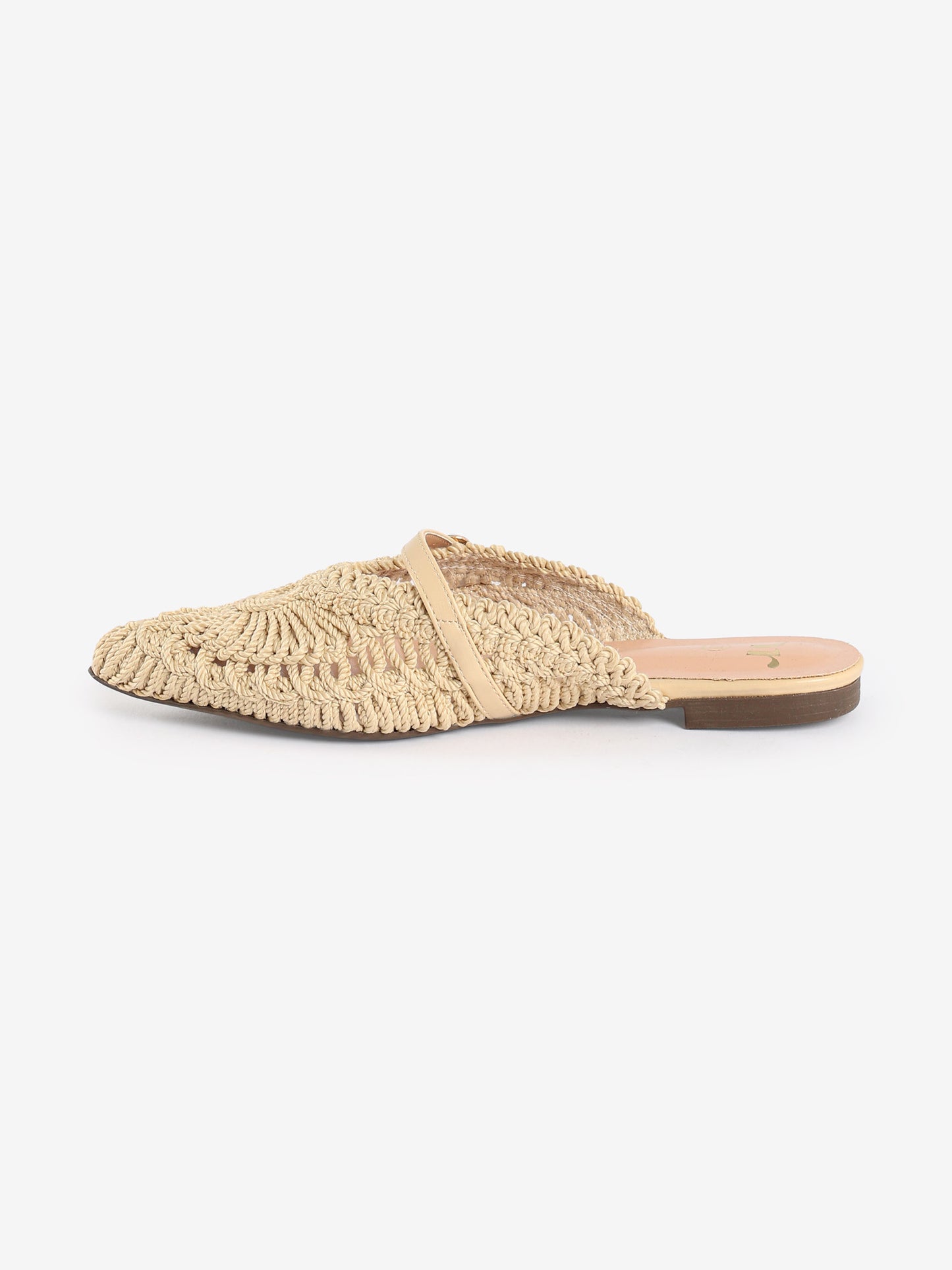 Crochet Pointed-Toe Mules