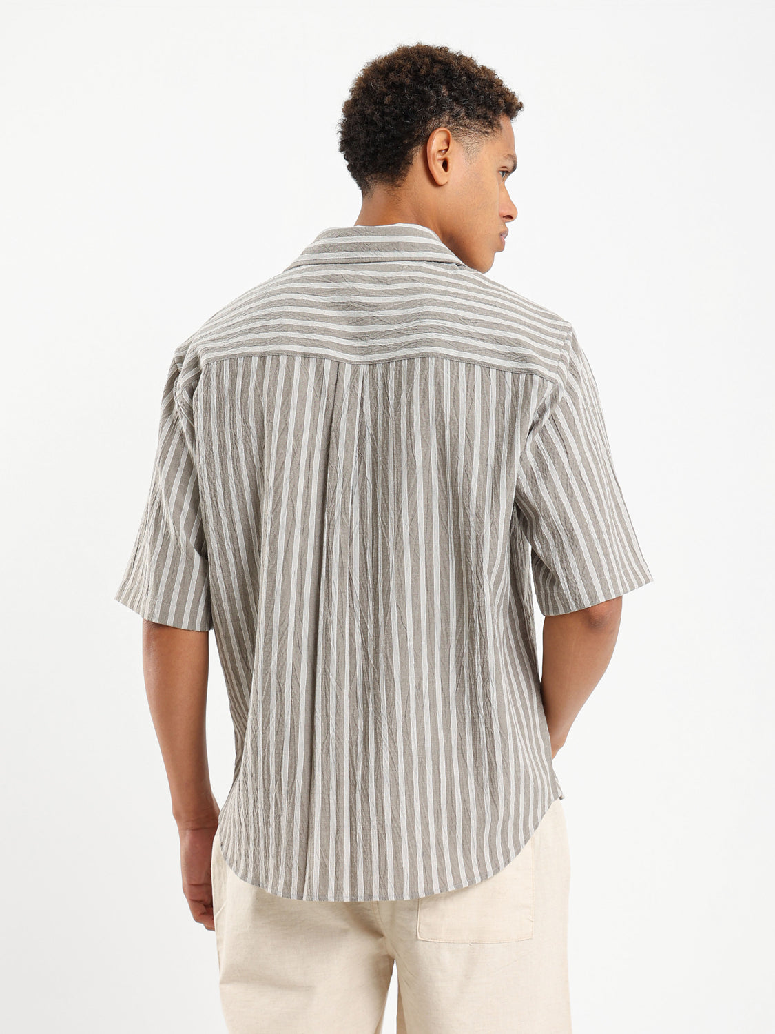 Striped Short Sleeves Shirt