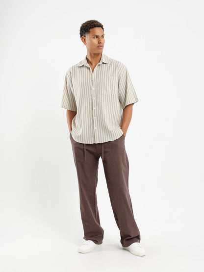Striped Short Sleeves Shirt