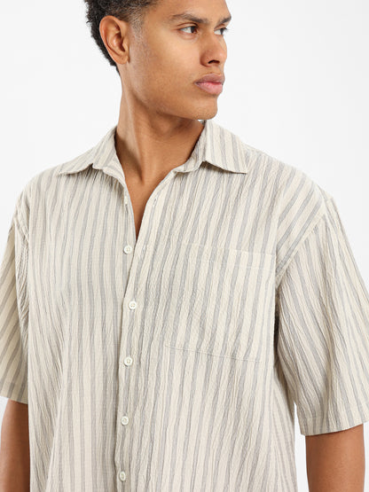 Striped Short Sleeves Shirt