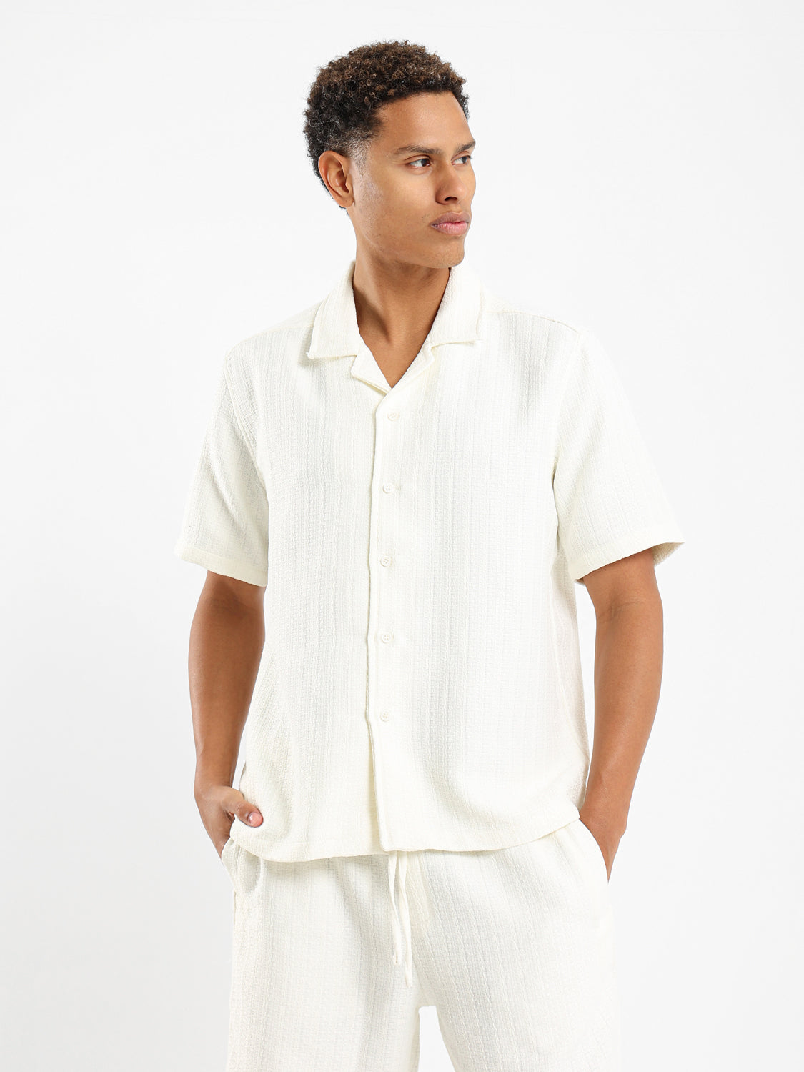 Textured Short Sleeve Shirt