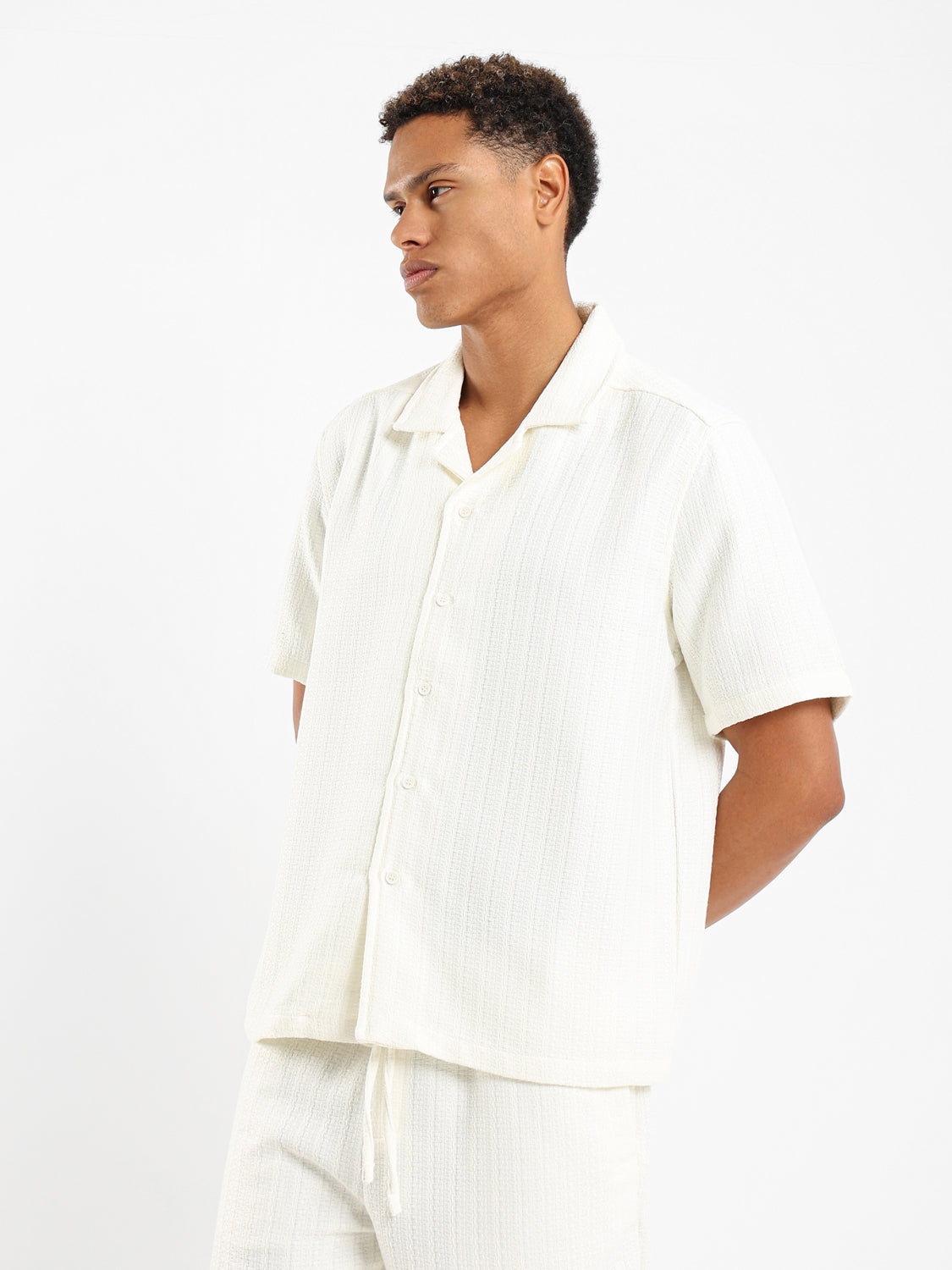 Textured Short Sleeve Shirt