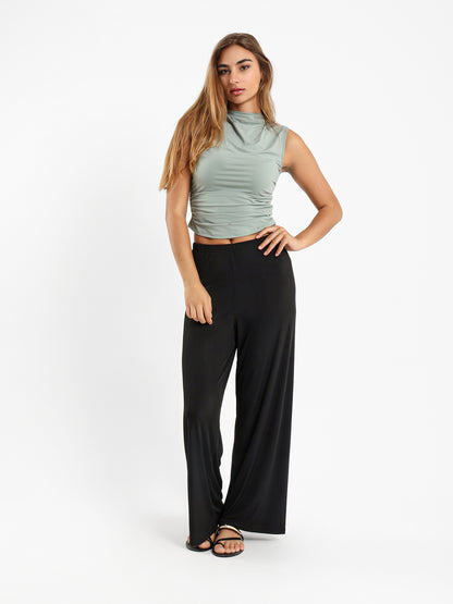 Gathered Sleeveless Top