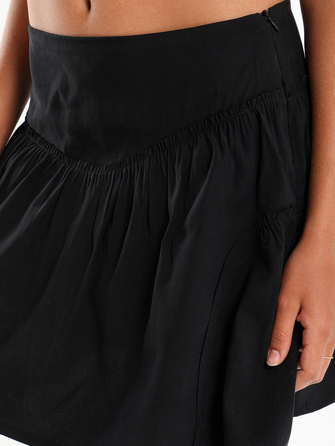 Flowing Skort With Soft Pleats