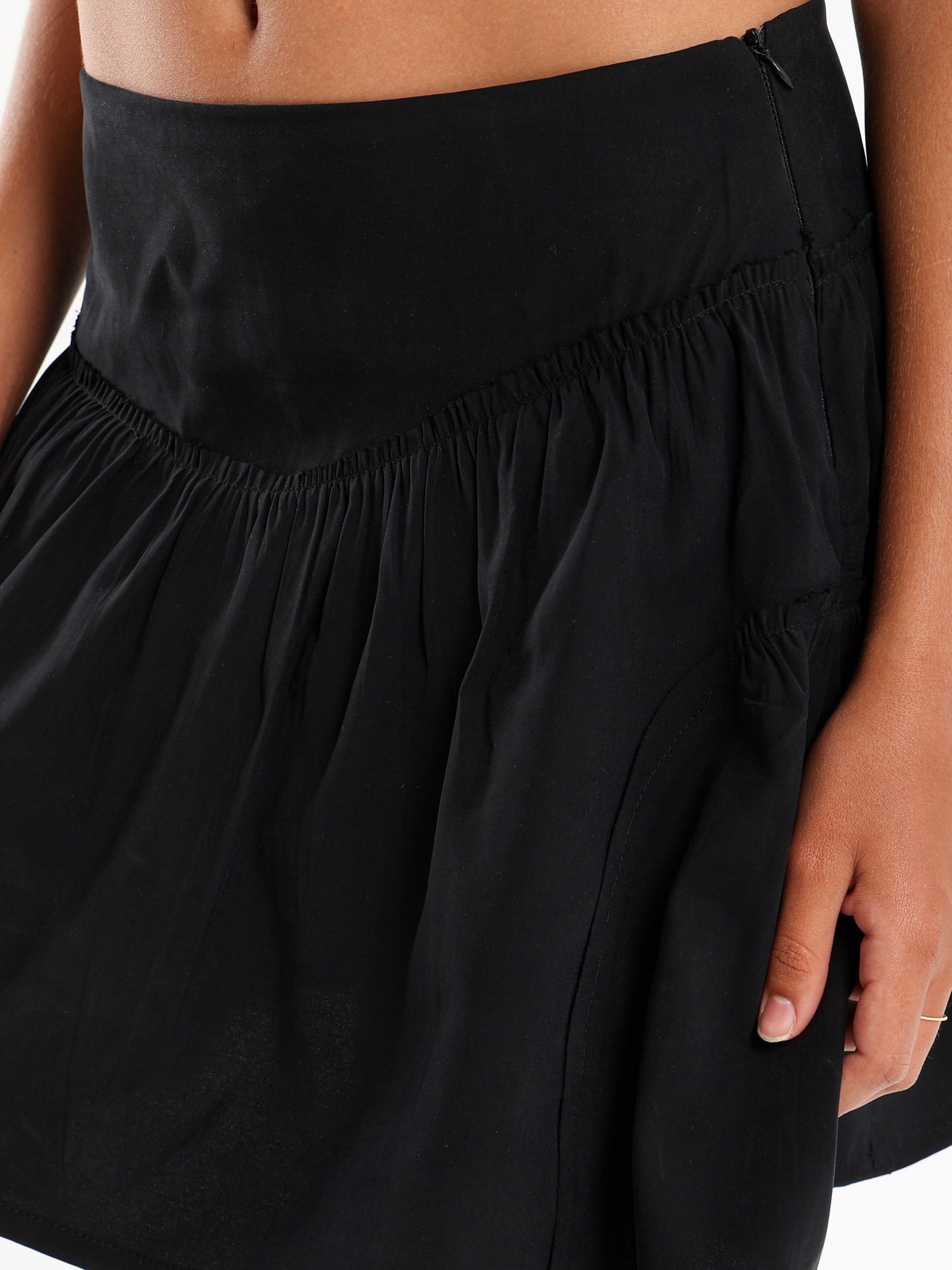 Flowing Skort With Soft Pleats